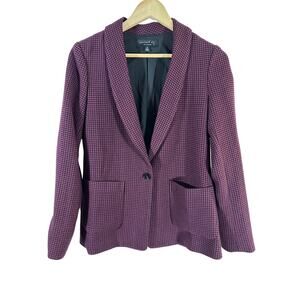 Current Air‎ Anthropologie Houndstooth Blazer Womans XS Boyfriend fit